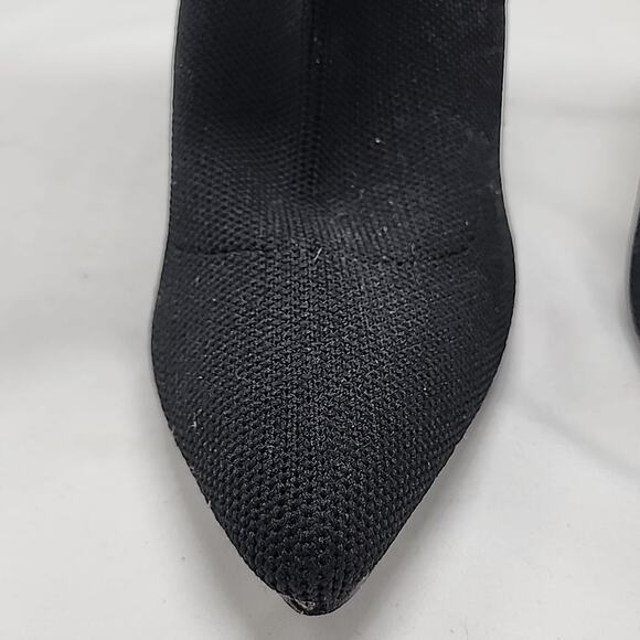 CUCCOO BASIC MINIMALIST STILLETO KNIT SOCK BOOTS WOMENS 37 BLACK - Picture 13 of 16